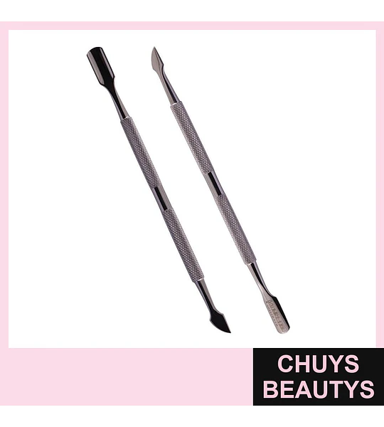 Set de 2 empujadores de cutícula de acero inoxidable Cherimoya