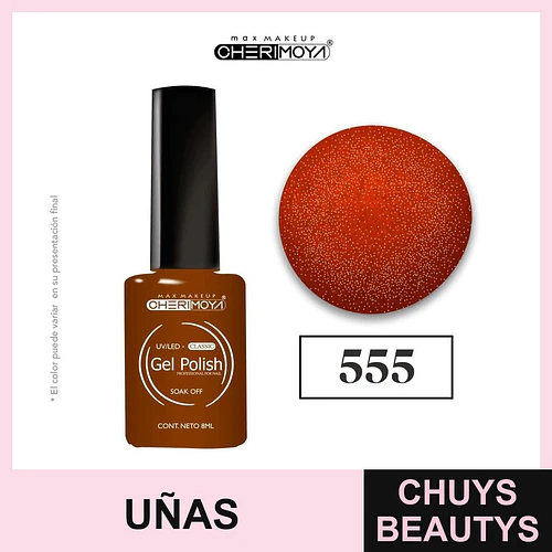 Esmalte Gel Polish Classic UV/LED Soak Off 555 Cherimoya 8ml - Chuys Beautys | Chuys Beautys