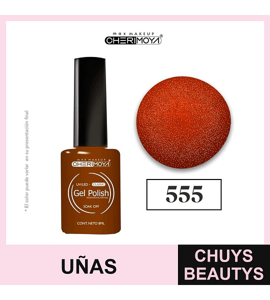 Esmalte Gel Polish Classic UV/LED Soak Off 555 Cherimoya 8ml