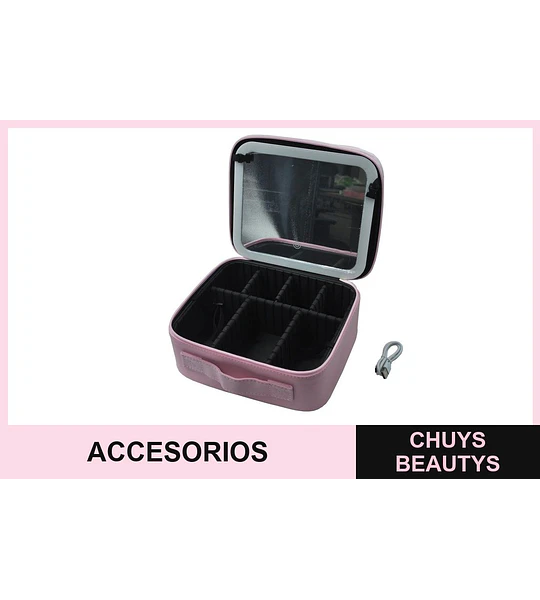 Organizador de maquillaje con espejo y luz LED BH071006