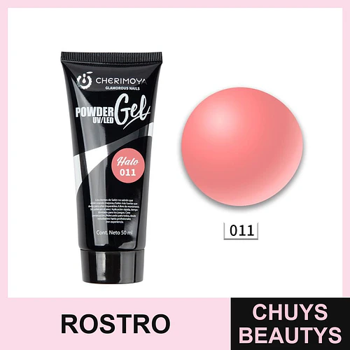Gel en Polvo UV/LED Halo 011 Cherimoya 50ml - Chuys Beautys | Chuys Beautys
