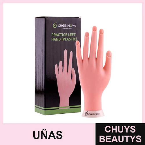 Mano de Práctica para Uñas Cherimoya Plástico Rosa - Chuys Beautys | Chuys Beautys