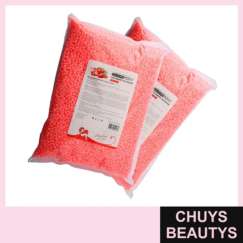 Perlas de Cera Depilatoria Fresa Cherimoya - Chuys Beautys | Chuys Beautys