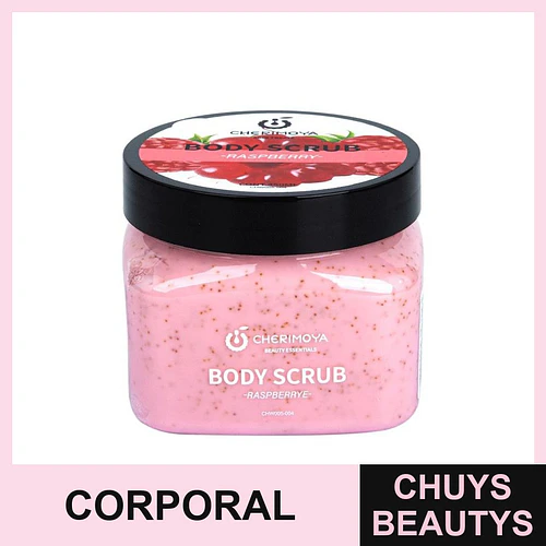Exfoliante Corporal de Frambuesa Cherimoya para Piel Suave - Chuys Beautys | Chuys Beautys
