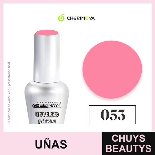 Esmalte Gel UV/LED Cherimoya 053 Soak Off 15ml - Chuys Beautys | Chuys Beautys