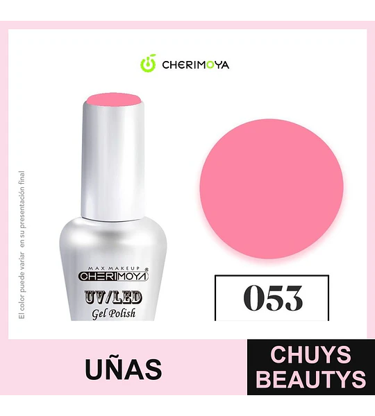 Esmalte Gel UV/LED Cherimoya 053 Soak Off 15ml