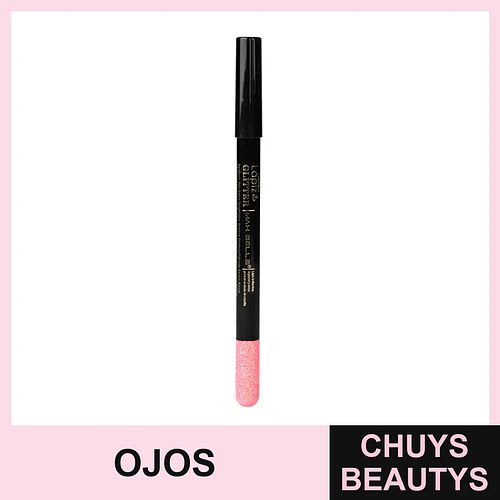 Lápiz Delineador de Ojos Glitter Rosa - Flamenco | Chuys Beautys