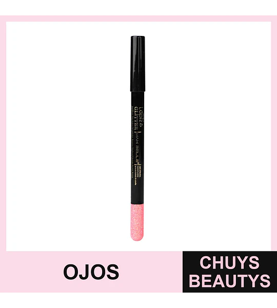 Lápiz Delineador de Ojos Glitter Rosa