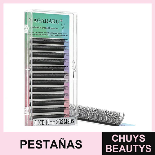 Pestañas Negras 2D 10mm - Flamenco | Chuys Beautys
