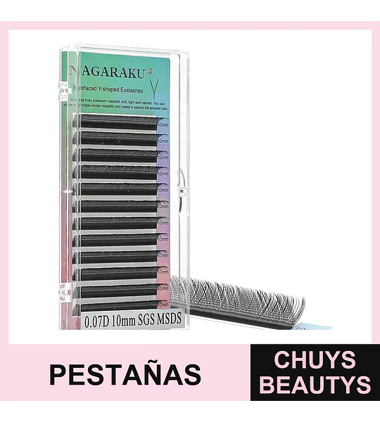 Pestañas Negras 2D 10mm
