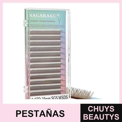 Pestañas Café 2D 10mm - Flamenco | Chuys Beautys