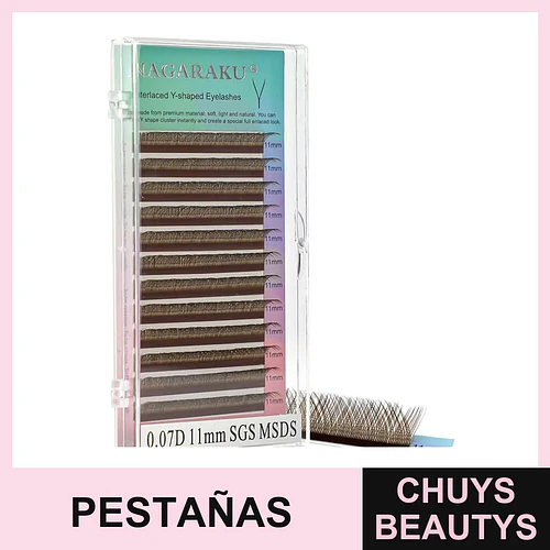 Pestañas Café 2D 11mm - Flamenco | Chuys Beautys