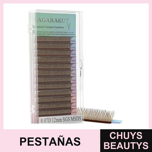 Pestañas Café 2D 12mm - Flamenco | Chuys Beautys