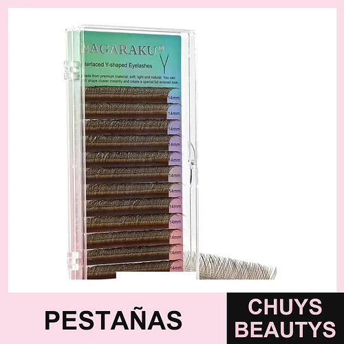 Pestañas Café 2D 14mm - Flamenco | Chuys Beautys