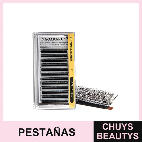 Pestañas 4D 0.07D 9mm - Flamenco | Chuys Beautys