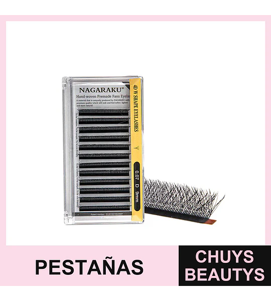Pestañas 4D 0.07D 9mm