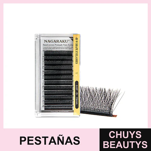 Pestañas 4D 0.07D 15mm - Flamenco | Chuys Beautys