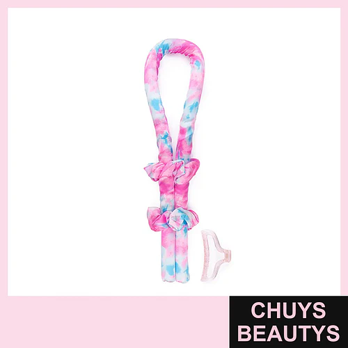 Rizador sin Calor para Ondas y Rizos Estampado Satín - Flamenco | Chuys Beautys