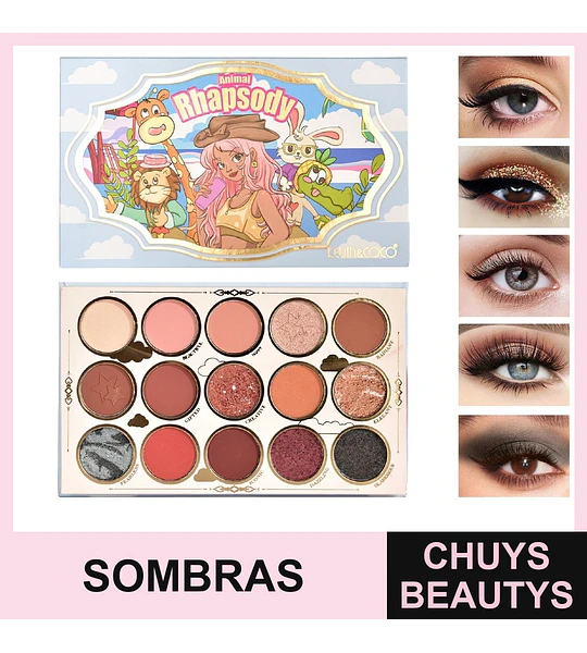 Paleta De Sombras Beacons De Ojos De 15 Colores
