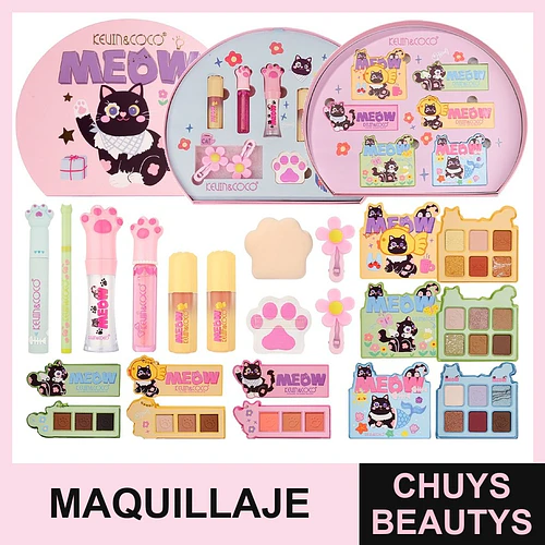 Set De Maquillaje Ocean Cat De 15Pcs - Chuys Beautys | Chuys Beautys
