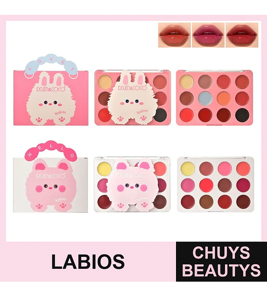 Paleta De 12 Labiales Cremosos