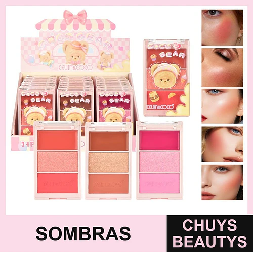 Paleta de 3 Sombras Coco Bear - Chuys Beautys | Chuys Beautys
