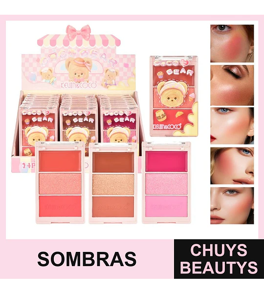 Paleta de 3 Sombras Coco Bear