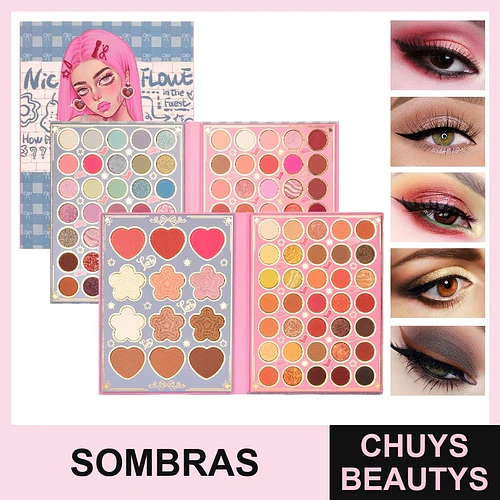 Paleta de Sombras Nice Flower de 117 Colores - Chuys Beautys | Chuys Beautys