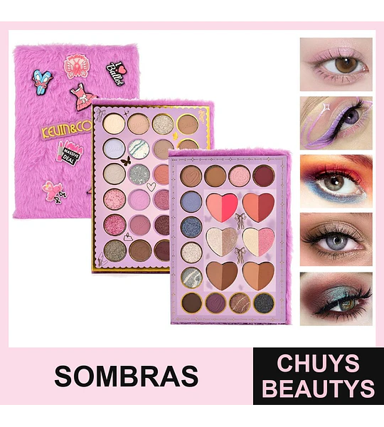 Paleta De Sombras Afelpada Girly Party De 42 Colores