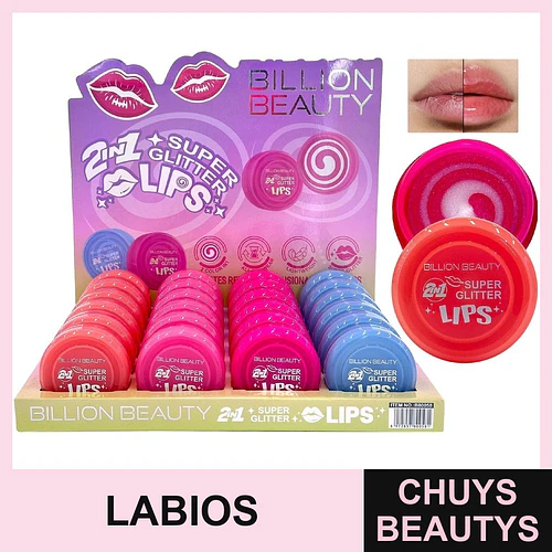 Crema Labial Con Glitter 2 en 1 - Chuys Beautys | Chuys Beautys