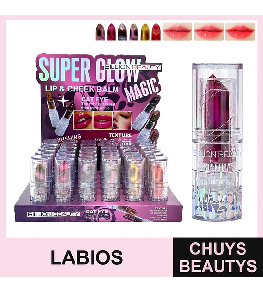 Labial Con Polvo Magnetico Mágico