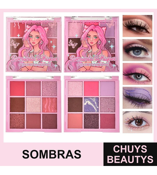 Sombra De Ojos Love Whisper De 9 Colores