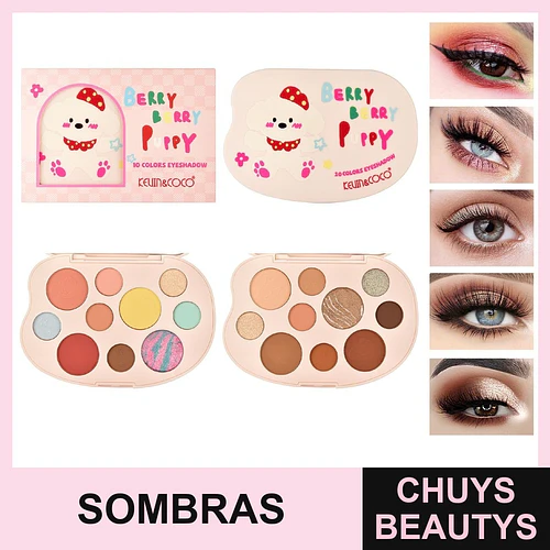 Paleta De Sombras De Ojos Strawberry Dog De 10 Colores - Chuys Beautys | Chuys Beautys