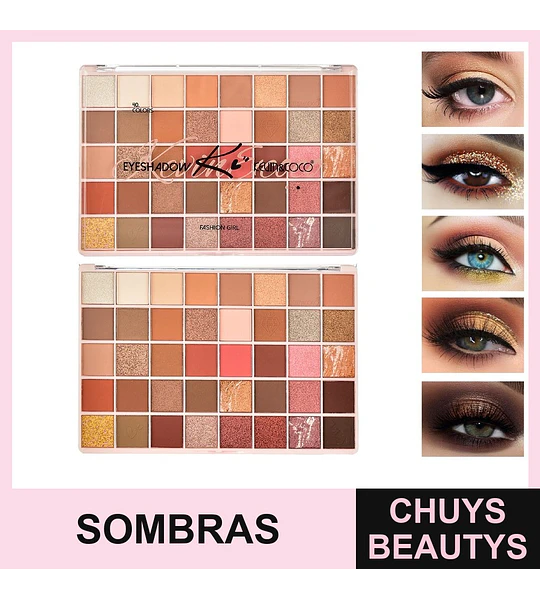 Paleta De Sombras Fashion Girl De 40 Colores