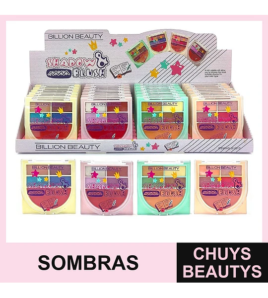 Paleta De Sombra De Ojos + Rubor