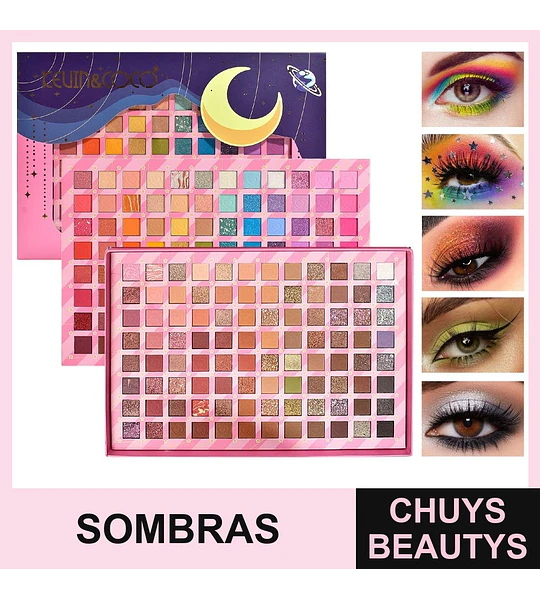 Paleta De Sombras Galaxy De 192 Colores