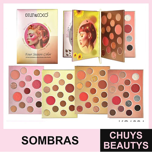 Paleta De Sombras Four Seasons De 60 Colores - Chuys Beautys | Chuys Beautys