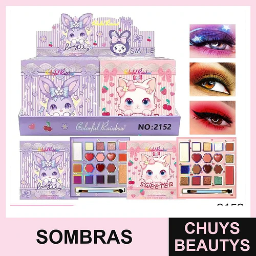 Paletas De Sombras Para Niñas De 18 Colores 2152 - Chuys Beautys | Chuys Beautys