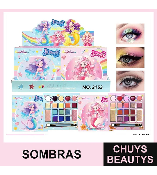 Paletas De Sombras Para Niñas De 18 Colores 2153