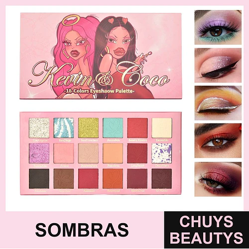 Paleta de Sombras City of Light 18 Colores - Chuys Beautys | Chuys Beautys