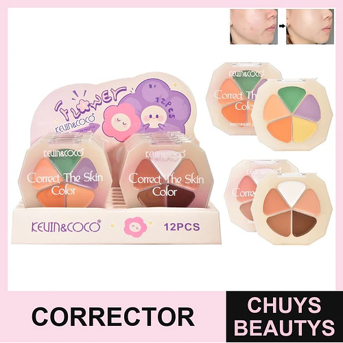 Corrector En Crema De 5 Colores (3 Tonos) - Chuys Beautys | Chuys Beautys