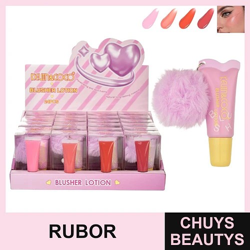 Rubor Liquido con Pompom - Chuys Beautys | Chuys Beautys