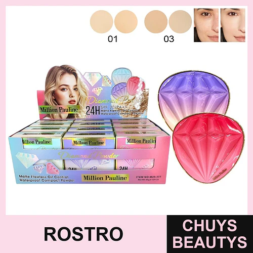 Polvo Compacto 24Hrs Con Factor De Protección Solar - Chuys Beautys | Chuys Beautys