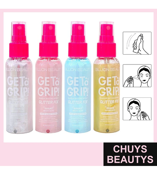 Spray Fijador De Maquillaje Con Glitter De 60Ml