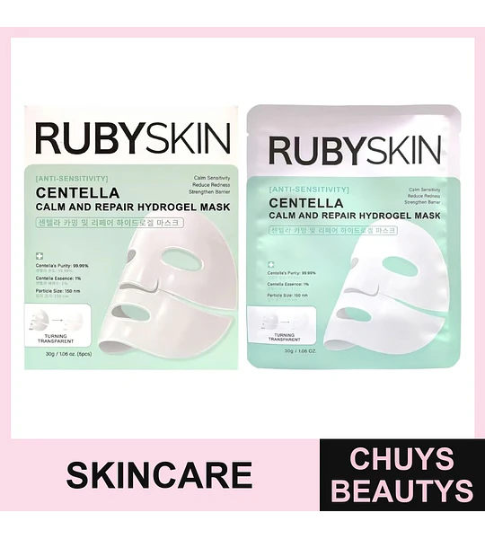 Mascarilla Facial Blanqueadora, Translúcida, Calmante Y Reparadora De Centella Asiática