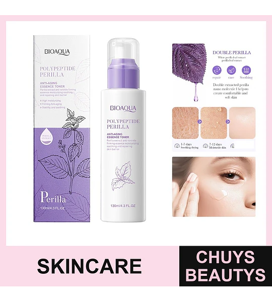 Tónico Hidratante Antiedad Con Péptidos De Perilla 130Ml