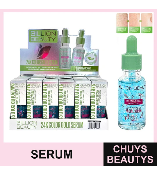 Serum Facial De Matcha Y 24K