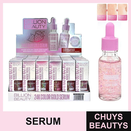 Serum Facial De Fresa Y 24K - Chuys Beautys | Chuys Beautys