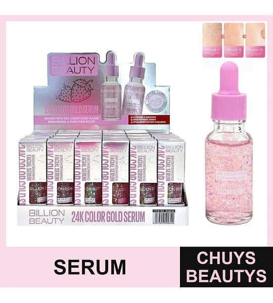 Serum Facial De Fresa Y 24K