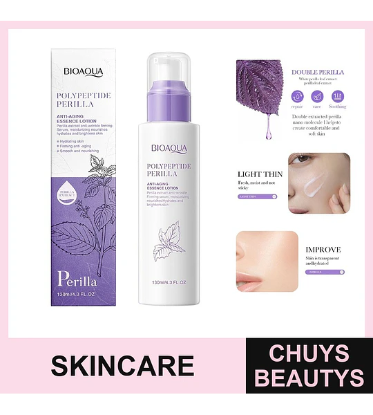 Loción Hidratante Antiedad Con Péptidos De Perilla 130Ml